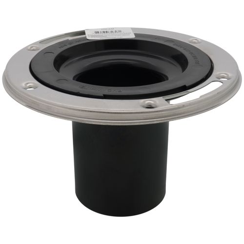 Main product image of ABS Open Closet Flange w/ Stainless Steel Swivel Ring & 4" Tailpiece (3" Inside)