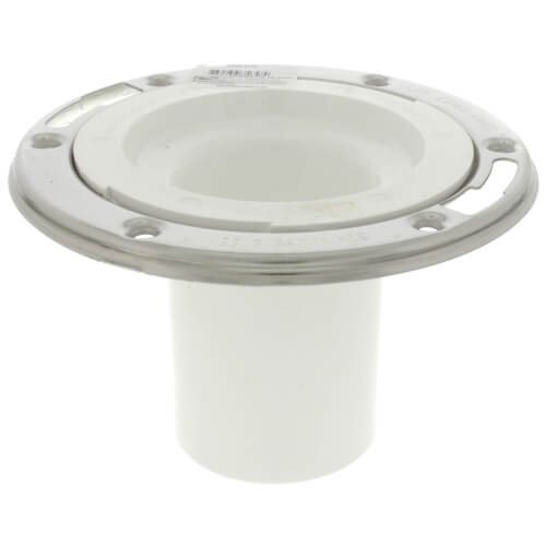 Main product image of 3" Inside Open Flange w/ Stainless Steel Swivel Ring, 4" Long Outlet
