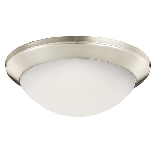 Main product image of Ceiling Space 14" 1 Light Flush Mount w/ Satin Etched Cased Opal (Brushed Nickel)