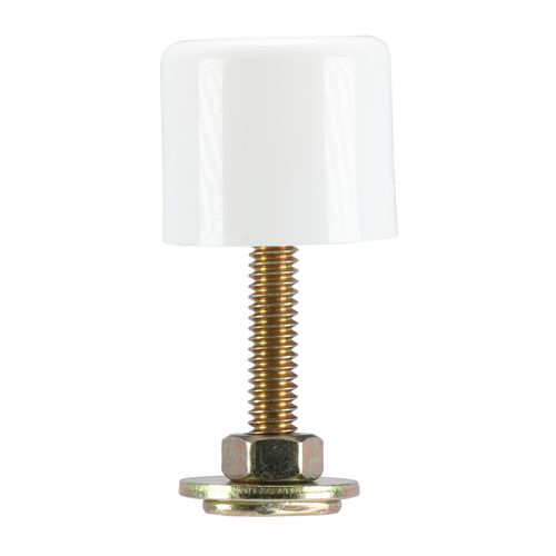 Main product image of White Plastic Toilet Bolt Closet Caps w/ Break-off Closet Bolts (2-Pack)
