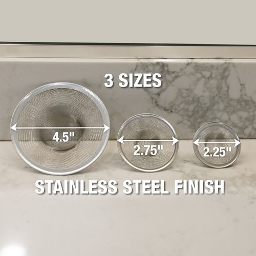 Main product image of Kitchen Mesh Sink Strainer Combo Pack (Stainless Steel)