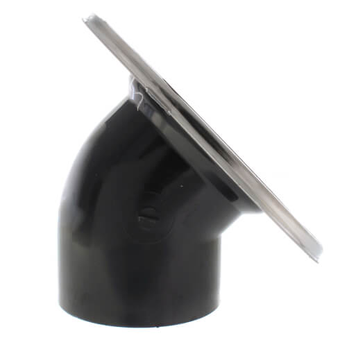 Main product image of DropKick Flush to Floor Offset Closet Flange w/ Stainless Steel Swivel Ring (3" Spigot)