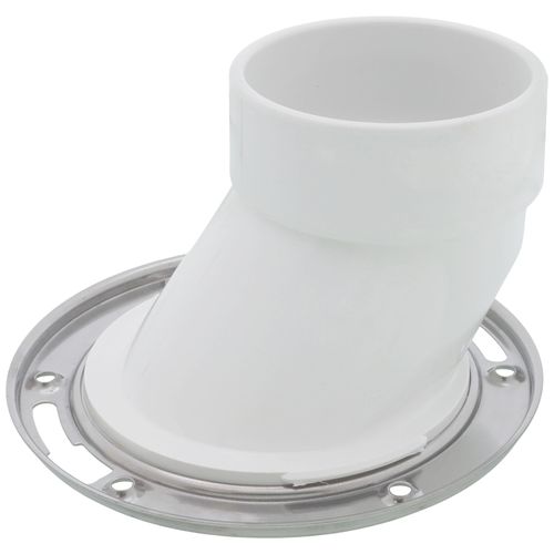 Main product image of 3" Hub / 4" Inside Full Flush, 1-1/2" Offset Closet Flange with TKO Knockout