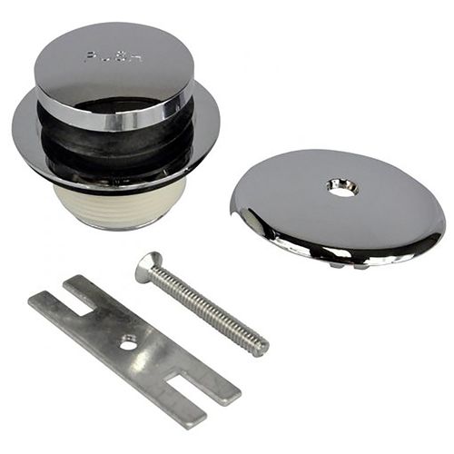 Main product image of Tub Drain Trim Kit w/ Touch Toe Stopper & Overflow (Chrome)