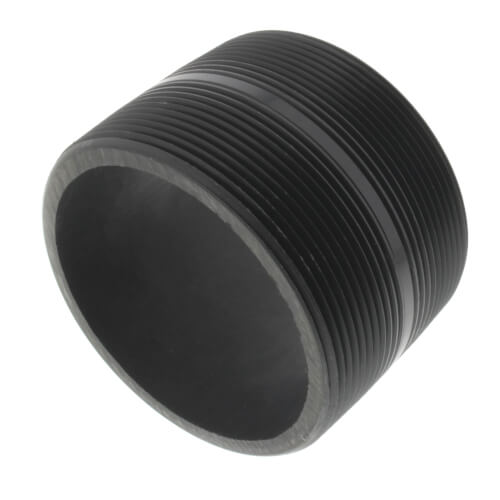 Main product image of 4" x 3" PVC Sch 80 Threaded Nipple