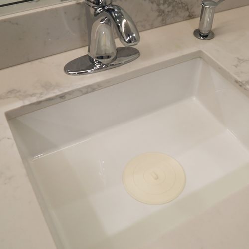 Main product image of 5" Flat Suction Sink Stopper (White)
