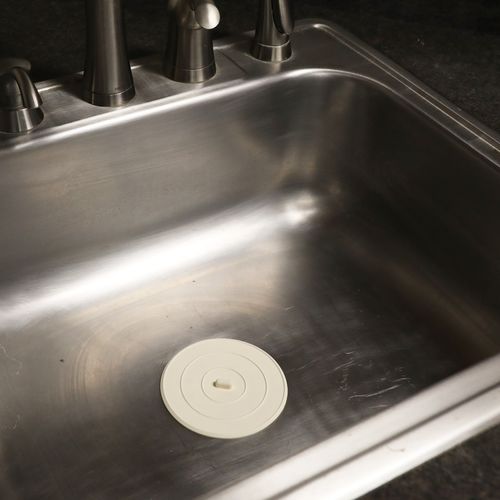 Main product image of 5" Flat Suction Sink Stopper (White)