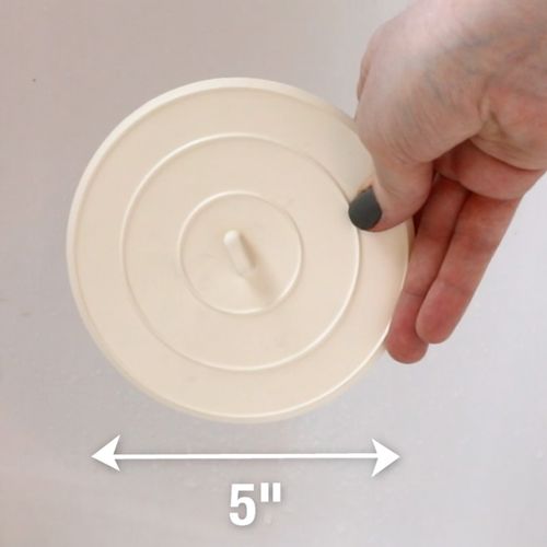 Main product image of 5" Flat Suction Sink Stopper (White)