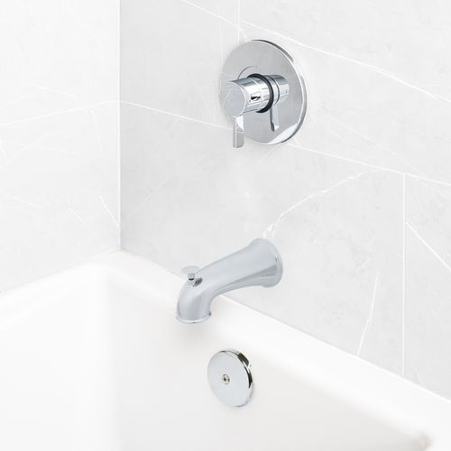 Main product image of Bathtub Overflow Plate w/ Screw for 1-Hole Drains