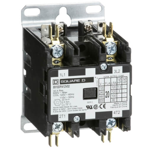 Main product image of 2 Pole, 20 Amp, 208-240V Contactor