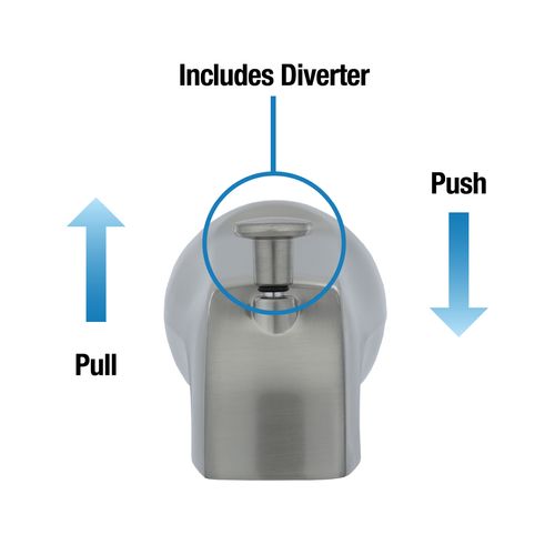 Main product image of Tub Spout with Diverter (Brushed Nickel)