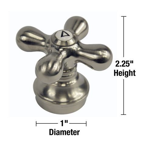 Main product image of Replacement Cross-Arm Handle in Brushed Nickel (2-Pack)