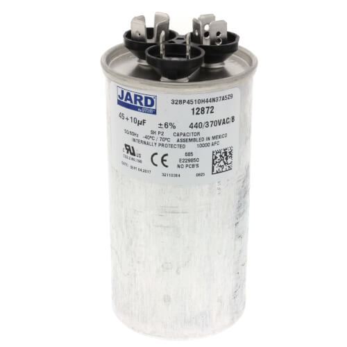 Main product image of 45/10MFD Round Run Capacitor (440V), 89M83