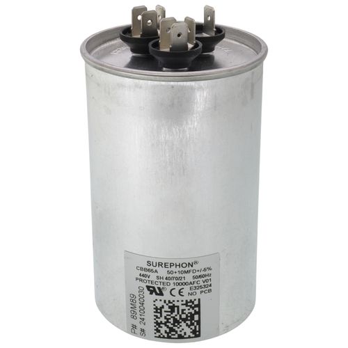 Main product image of 100335-21 Round Dual Run Cap 50+10 @ 440V, 89M89