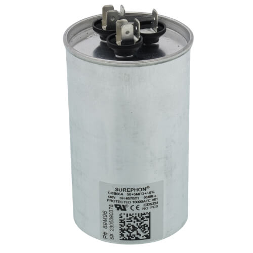 50 + 5 MFD Dual Capacitor (440V), 89M96