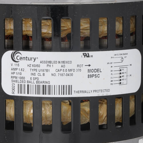 Main product image of 5" 5-Speed Double Shaft Fan/Blower Motor (115V, 1050 RPM, 1/10 1/20 1/30 1/40 1/70 HP)