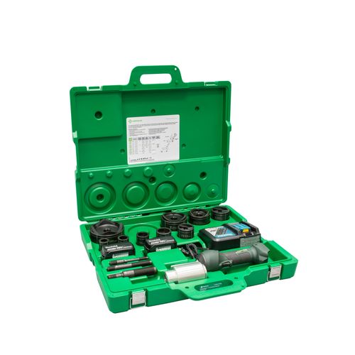 Main product image of Intelli-PUNCH Battery-Hydraulic Knockout Kit w/ Slug-Buster 1/2" - 3" and 4" Conduits