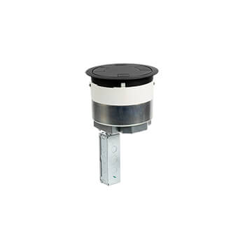 Main product image of 8" Evolution Surface Style Poke-Thru Device, Pre-Wired Assembly (Black)