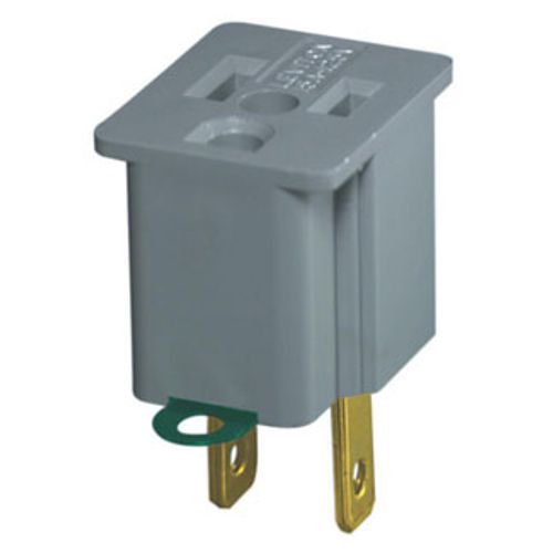 Main product image of 15A Indoor U-ground Polarized Adaptor (Gray)