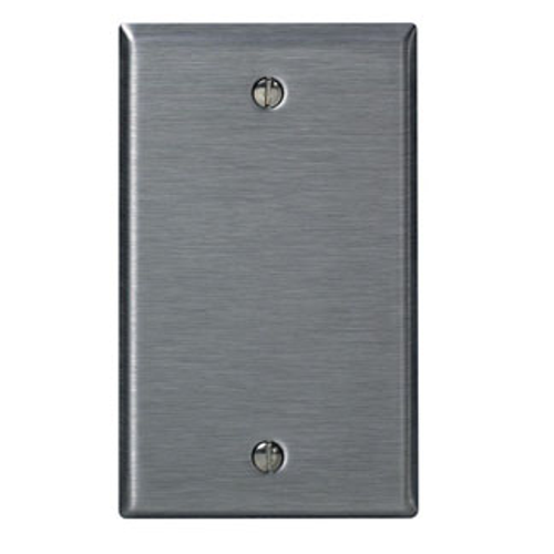 Main product image of 1-Gang Blank Device Wallplate, Standard Size, Non-magnetic Stainless Steel