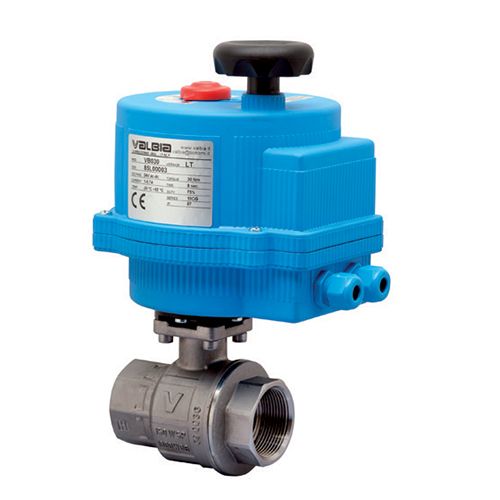 Main product image of 1-1/4" Full Port Stainless Steel Ball Valve with VB015-003 110VAC On/Off Electric Actuator