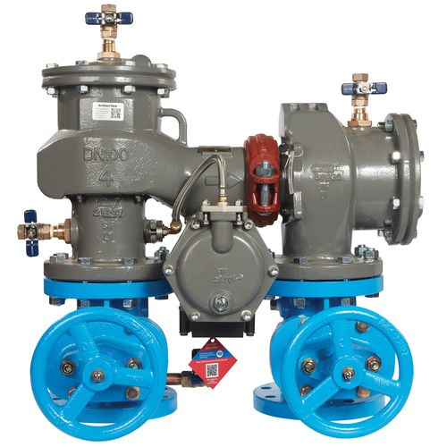 Main product image of 4" LF880V-NRS-FS Lead Free Reduced Pressure Zone Assembly, NRS Shutoff, SS RV Seat, N-Pattern, w/ Flood Sensor