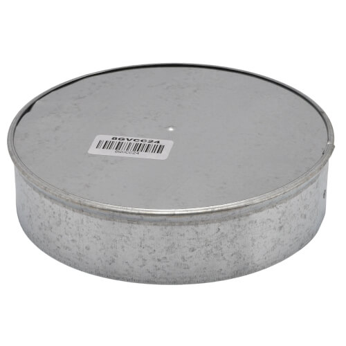 Main product image of 8" 24 Ga Galvanized Clean Out Cap