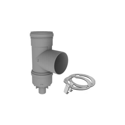 8" PolyPro Tee with Drain Cap w/ LB2
