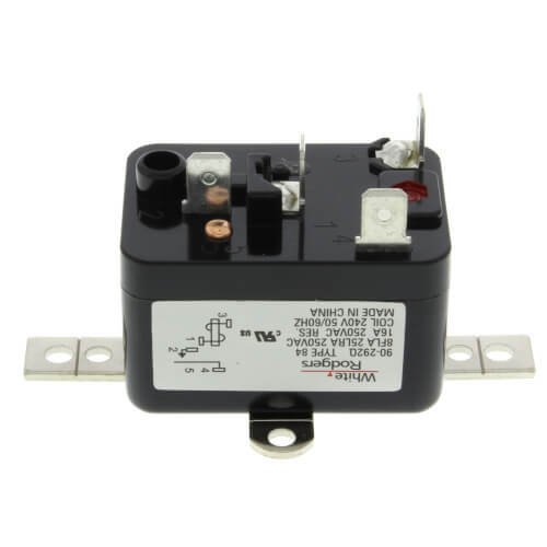 Main product image of Fan Relay, Type 84, 240 VAC Coil, SPNO. Coil Data: 7,000 Ohms DC Resistance, 12.5 mA (Nominal), 3 VA (Nominal), 4 VA (Inrush)