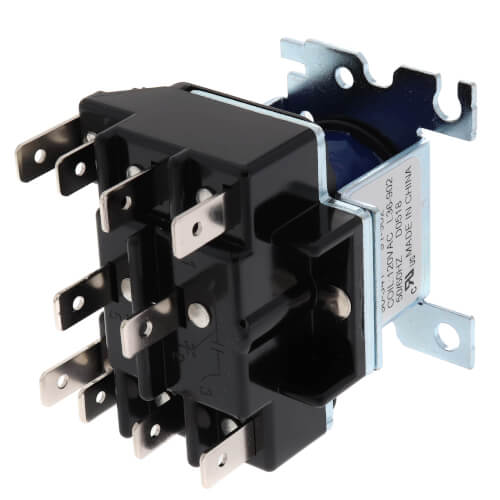 Main product image of 2 Pole, Type 91, 115/120 VAC Coil, DPDT, 2 Sets Of Power Rated Contacts. 420 Ohms DC Resistance, 66 mA