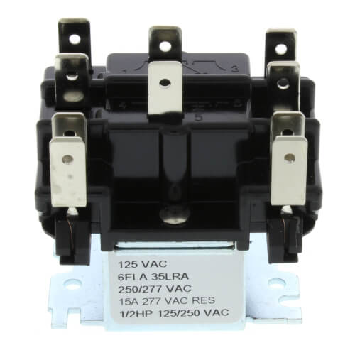 Main product image of 2 Pole, Type 91, 208/240 VAC Coil, DPDT, 2 Sets Of Power Rated Contacts. 1,600 Ohms DC Resistance, 38 mA