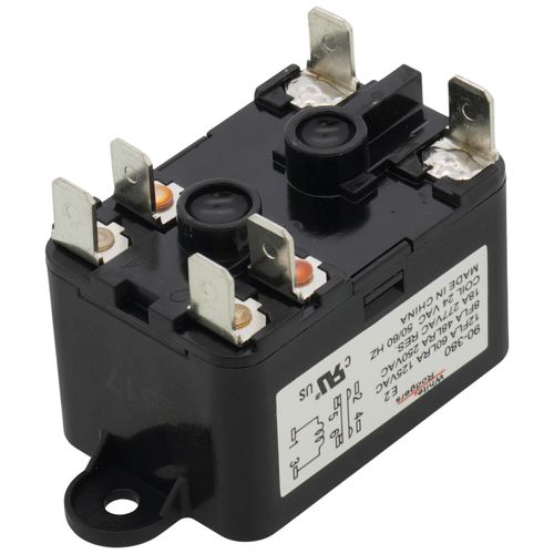 Main product image of Fan Relay, Type 184, 24 VAC Coil, 50/60 Hz, SPNO/SPNC. Coil Data: 77 Ohms DC Resistance, 125 mA
