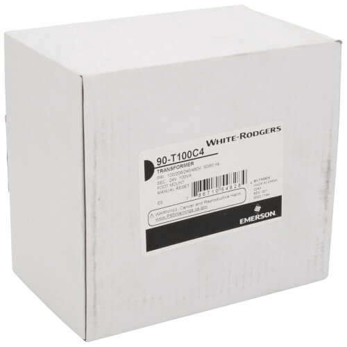 Main product image of Transformer, 100VA, 60Hz, 120/208/240/480V Pri, 24V Sec, Foot Mount