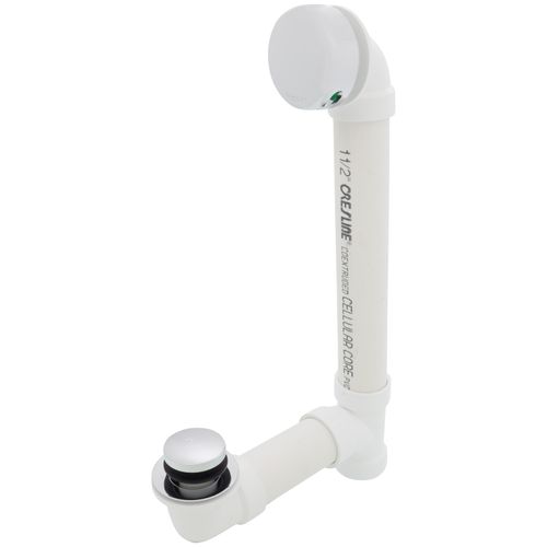 Main product image of Innovator 900 16 in. Schedule 40 PVC Bath Waste with Foot Actuated Bathtub Stopper (Chrome Plated)