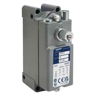 Main product image of Heavy Duty Limit Switch, 600 V, 15 A, Snap Action (1NC/1NO)