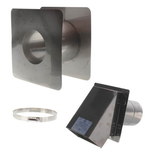Main product image of 4" Termination Hood w/ Thimble (5.0" - 10.0" Wall Thickness)