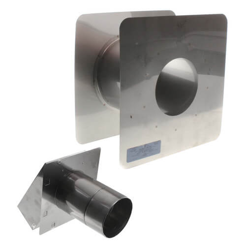 Main product image of 4" Termination Hood w/ Thimble (5.0" - 10.0" Wall Thickness)
