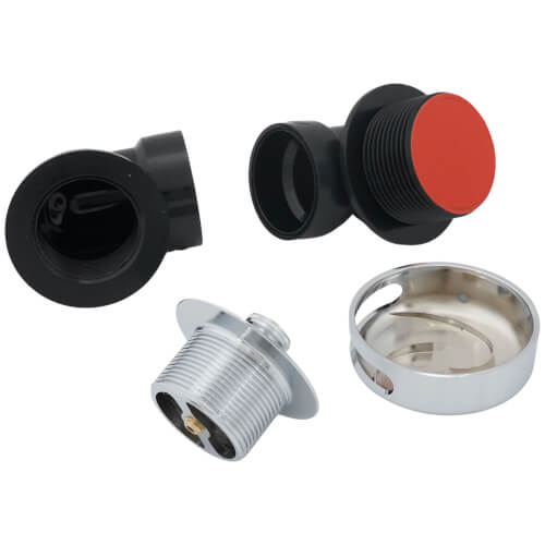 Main product image of Innovator 901 Schedule 40 ABS Bath Waste Half Kit with Push Pull Bathtub Stopper (Chrome Plated)
