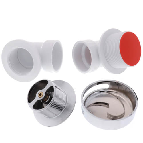 Main product image of Innovator 901 Schedule 40 PVC Bath Waste Half Kit with Foot Push Pull Bathtub Stopper (Chrome Plated)