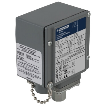 Main product image of Pressure Switch, 10 Amp, 100 Max PSI, SPDT