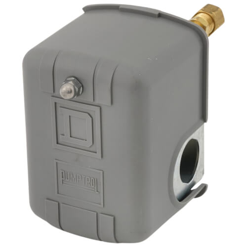 Main product image of Air Compressor Pressure Switch, 10 A, 105/135 PSI, DPST w/ Manual Switch