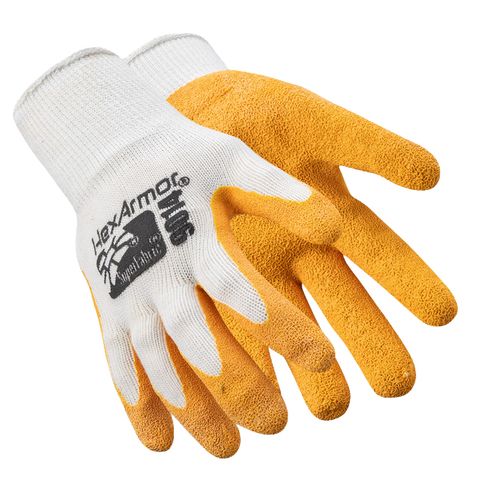 Main product image of SharpsMaster II 9014 Cut & Puncture Resistant Gloves, SuperFabric & Wrinkle Rubber Palm Coating, White/Orange, Medium, 9014-M (8)