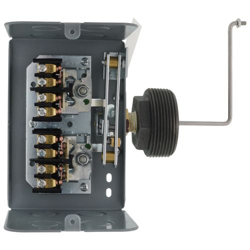 Main product image of Alternator Liquid Level Switch w/ Rod & Float, Close on Rise, NEMA 1, Left Float Position (600V)