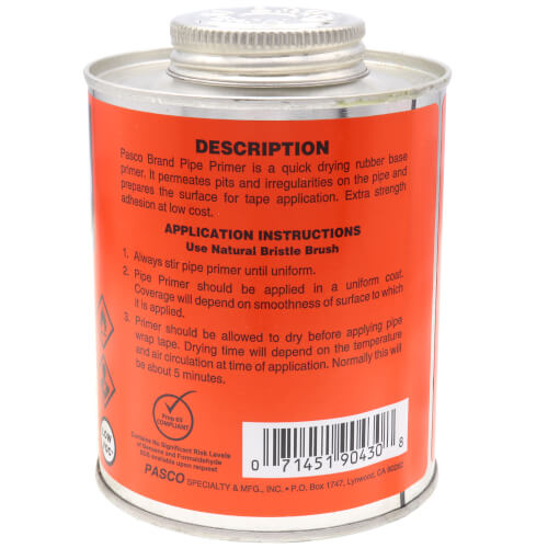 Main product image of 16 oz. Pasco Pipe Wrap Primer