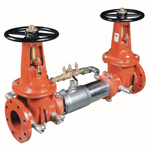 Main product image of 6" Double Check Detector Backflow Preventer, Cubic Feet Meter, LF757DCDA-OSY-CFM (Lead Free)