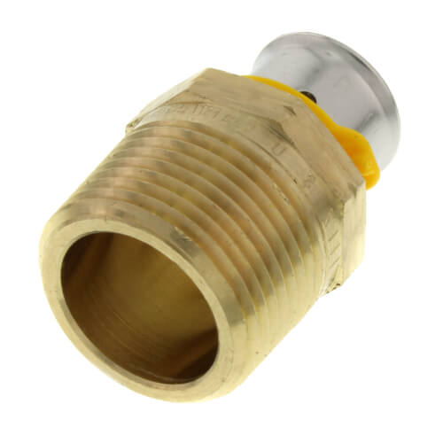 Main product image of 1/2" PEX Press x 3/4" Male Adapter w/ Attached Sleeve (Zero Lead Bronze)
