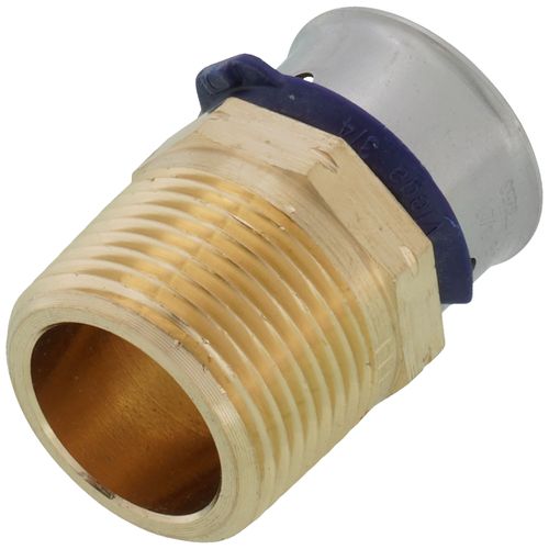Main product image of 3/4" PEX Press x 3/4" Male Adapter w/ Attached Sleeve (Zero Lead Bronze)
