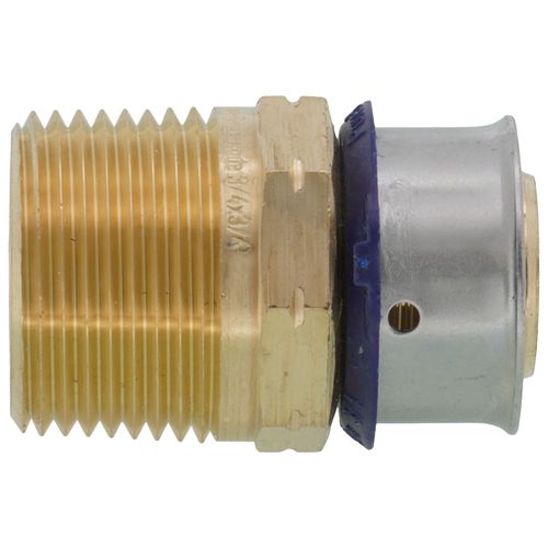 Main product image of 3/4" PEX Press x 3/4" Male Adapter w/ Attached Sleeve (Zero Lead Bronze)