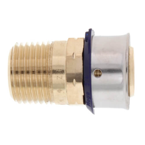 Main product image of 3/4" PEX Press x 1/2" Male Adapter w/ Attached Sleeve (Zero Lead Bronze)