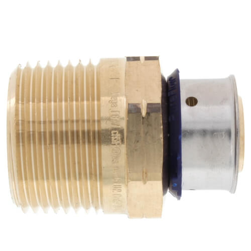 Main product image of 3/4" PEX Press x 1" Male Adapter w/ Attached Sleeve (Zero Lead Bronze)